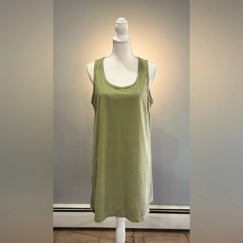 Khaki Unbranded Long Tank Size XL NWOT